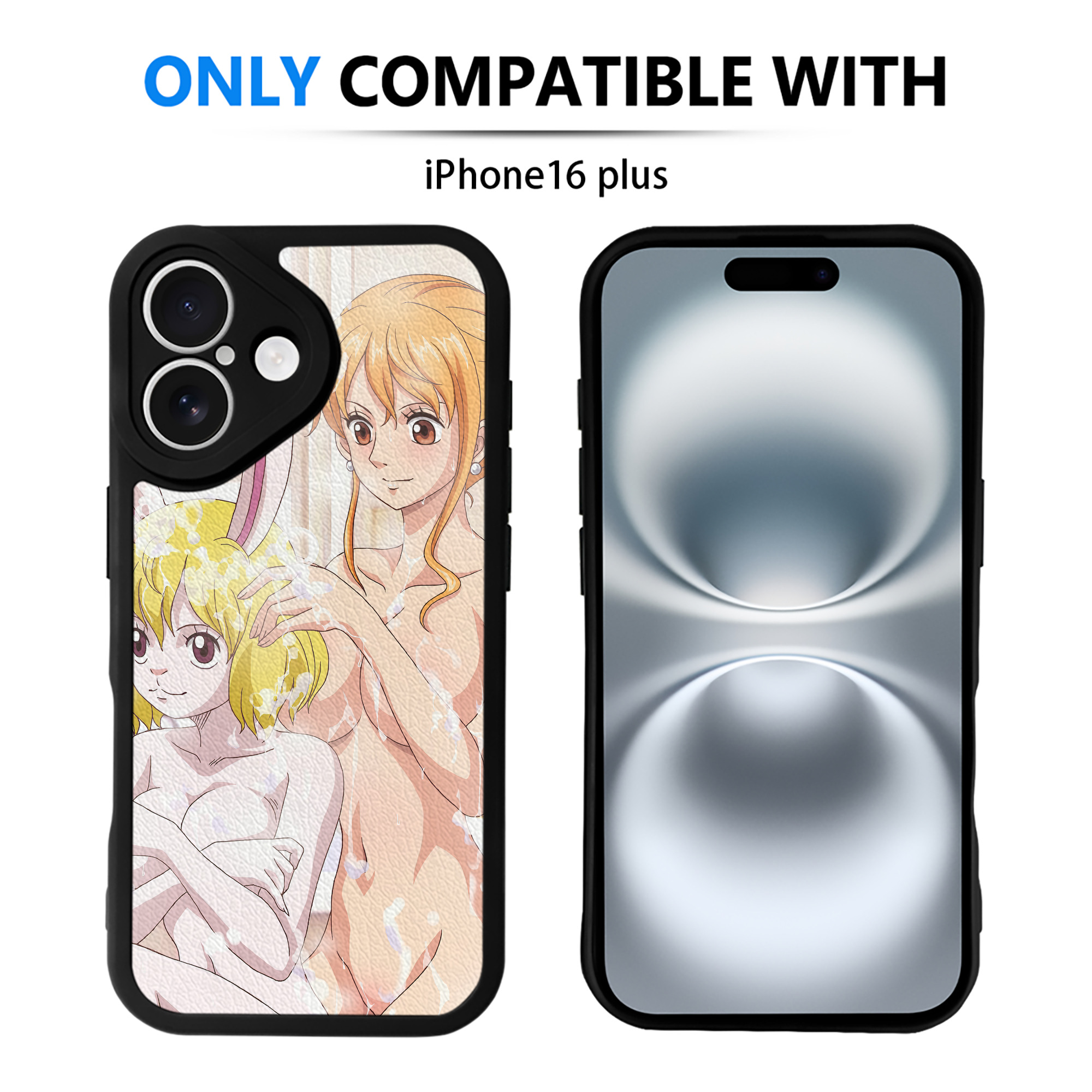 （画像用） ワンピース ONE PIECE 【iPhone 16シリーズ対応】シリコンスマホケース（レザー調） 材質：シリコン